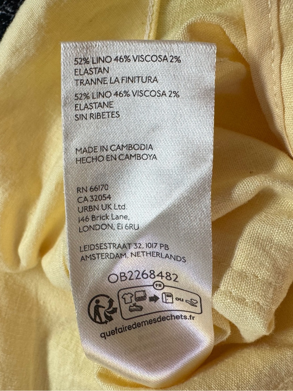 Anthropology Maeve Colette Yellow Embroidered Scallop Wide-Leg Crop Pants 33T NW - Picture 12 of 15